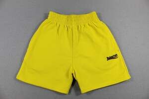 Balenciaga Sweat Shorts Youth 6 Yellow Fleece Elastic Waist Logo Portugal